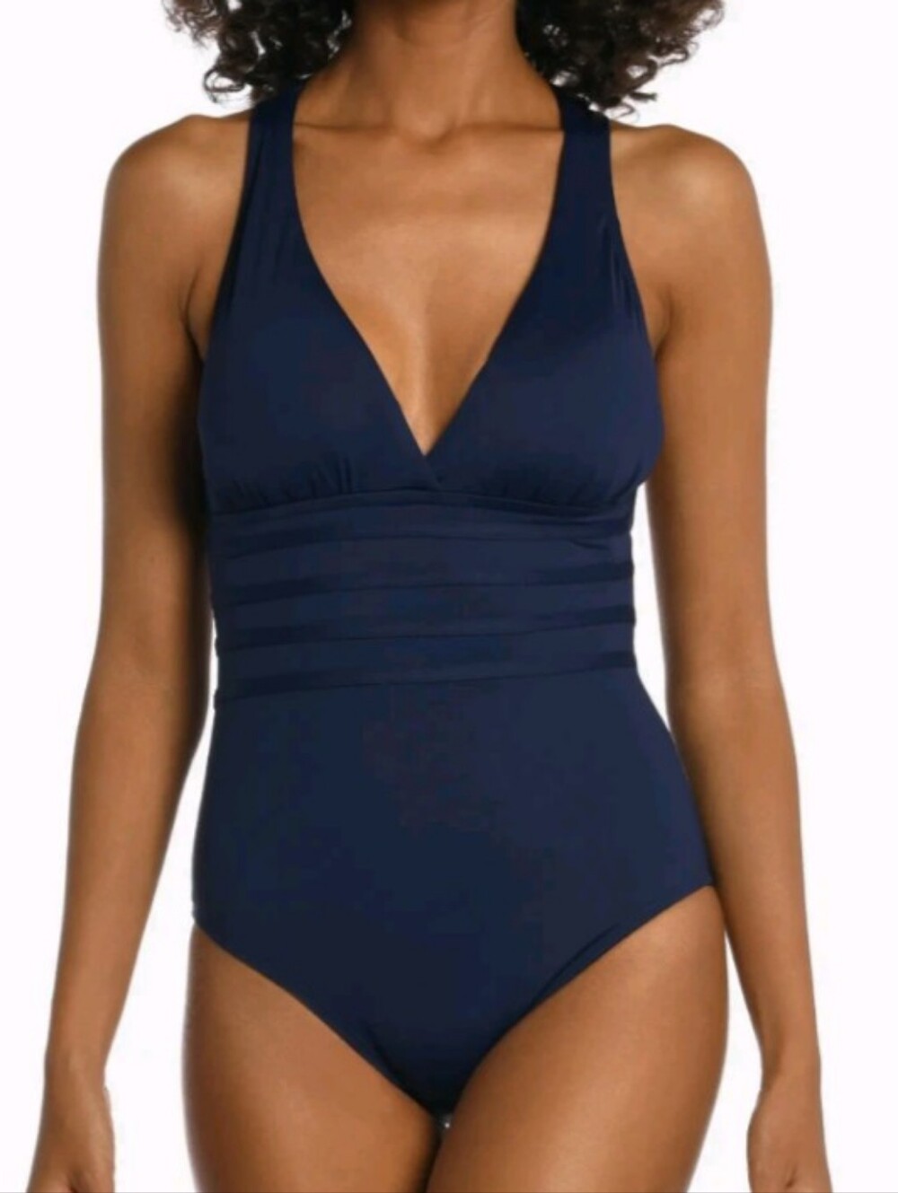 La blanca Island Goddess Multistrap Cross Back In Indigo